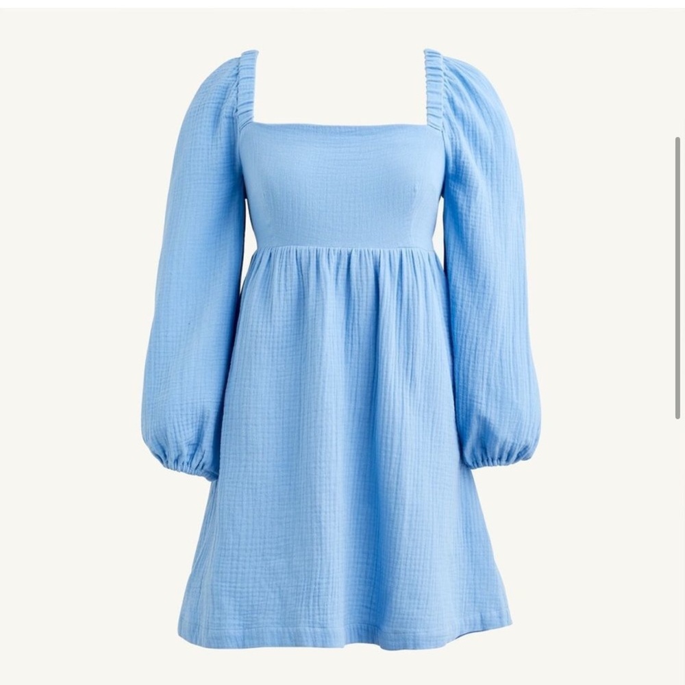 J. Crew Square Neck Gauze Dress